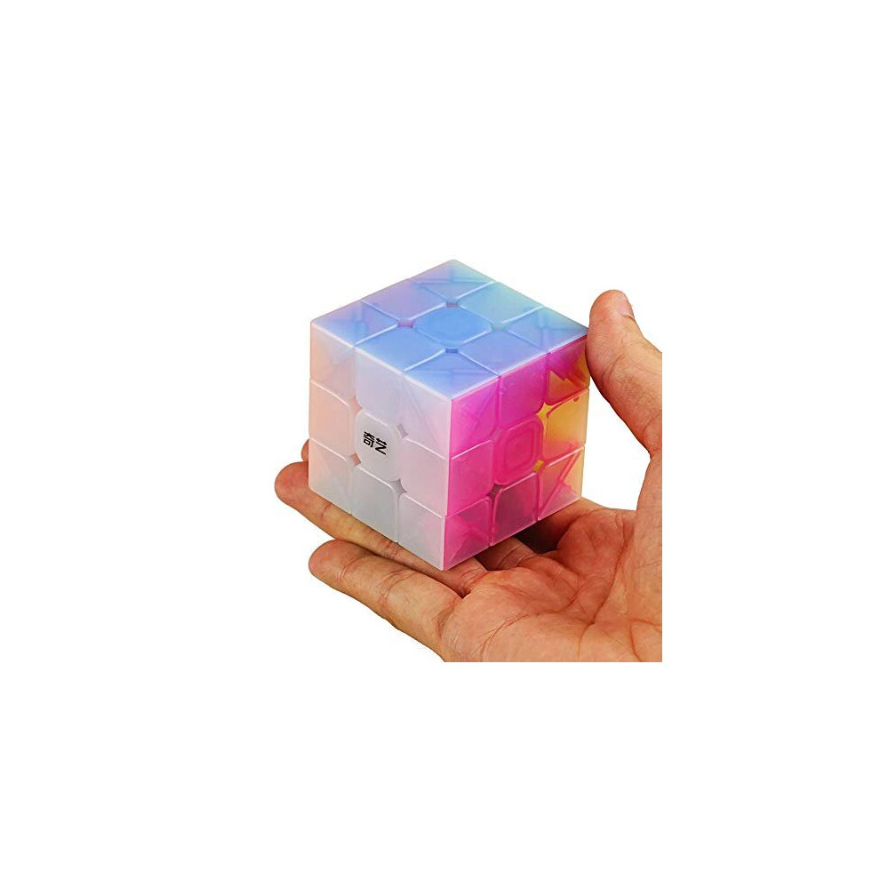 Warrior W 3x3x3 YongShi W Magic cube puzzle cube Jelly Colour Stickerless-image-OPC-PBKTSDX-NEW