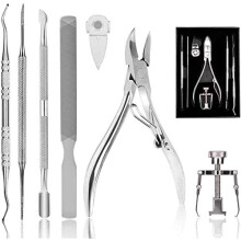 Toenail Clippers Set 7Pcs Staineless Steel Ingrown Toenail Tool Kit Professional Toe Nail Nippers Set for Ingrown Thick Nail Surgery Grade Manicure