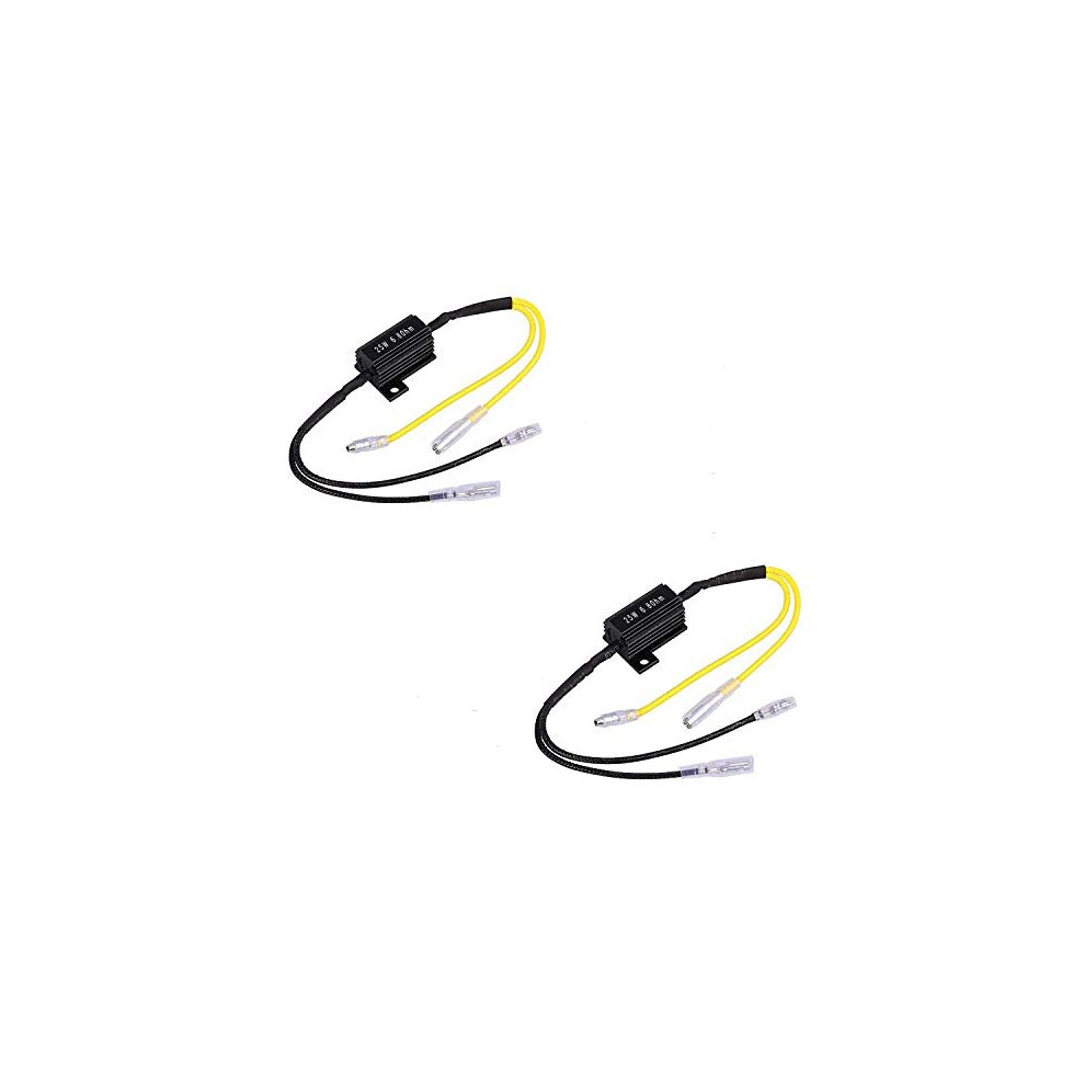 Motorcycle Led Load Resistor For Turn Signal Indicator Flash Fix Error Code 25W 68Ohm 2Pcs 653846239136