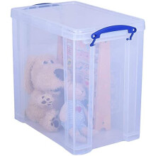 Really Useful Products 25 Litre Box in Card Transparent Clear