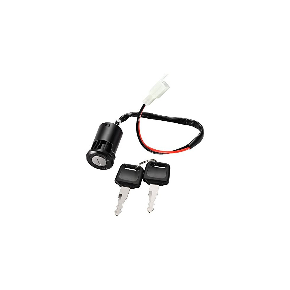 2 Wire Ignition Key Switch Lock Replacement For 50Cc 70Cc 90Cc 110Cc 125Cc 150Cc 200Cc 250Cc Electrical Scooter Go Kart Atv 4 Wheeler Quad 791265698506