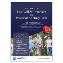 Will Kit Plus Last Will and Testament Power of Attorney DoItYourself Kit Really Simple to Complete with Comprehensive Guides by LegalPath