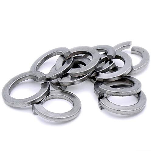 M8 8mm Rectangular Spring Split Lock Washer Stainless Steel A2 Pack of 20