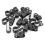 200Pcs Nylon Wire Cable Clamp P Clips Fastener Plastic Wire Clips for Wire Cable Conduit 4