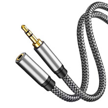 Audio Extension Cable 1MAudio Auxiliary Stereo Extension Audio Cable 35mm Stereo Jack Male to Female Stereo Jack Cord for Phones Headphones Tablets