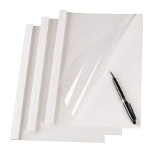Thermal Binding Covers15 Sheets Binding Capacity 2mm A4 125 Micron White Pack of 25