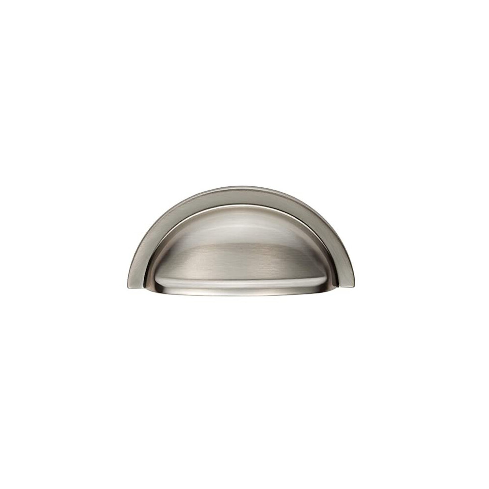 Oxford Cabinet Cupboard Door Cup Pull Handle 76Mm Hole Centres Satin Nickel 789219139212
