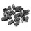 200Pcs Nylon Wire Cable Clamp P Clips Fastener Plastic Wire Clips for Wire Cable Conduit 6