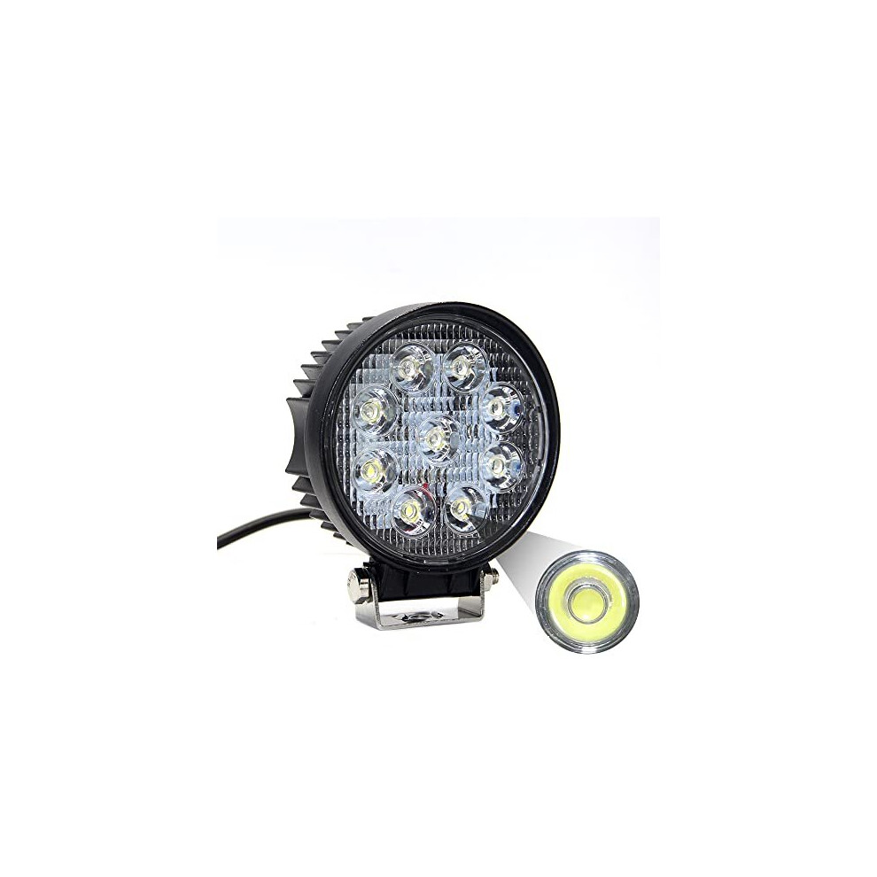 27W Led Work Offroad Flood Beam Waterproof Driving Lamp 12V 24V For Car Truck Boat Suv Atv 4Wd Light 760635077593