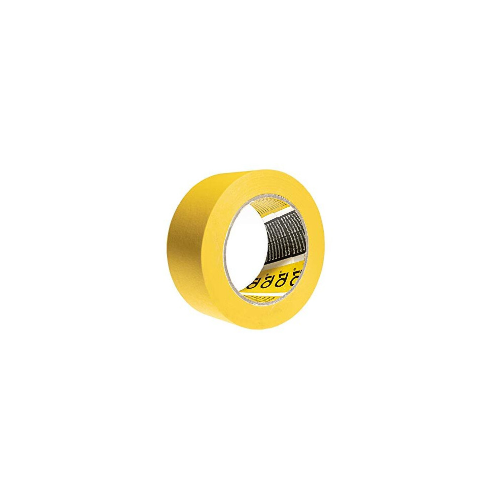 48Mm X 50 Metre Q1 Painters Yellow Masking Tape Roll Painting Decorating Premium Masking For Car Body Spray Sharp Lines No Paint Bleed With A 5060611286472
