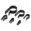 200Pcs Nylon Wire Cable Clamp P Clips Fastener Plastic Wire Clips for Wire Cable Conduit 3