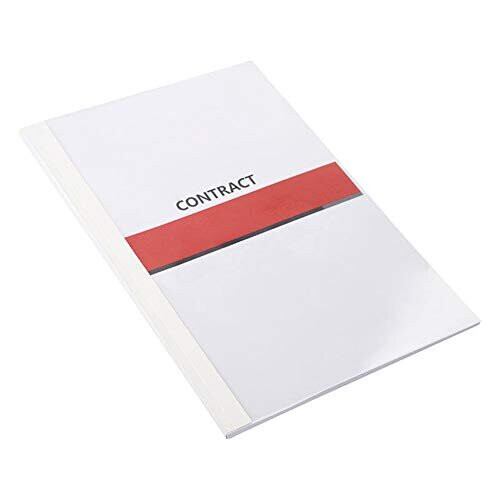 Thermal Binding Covers15 Sheets Binding Capacity 2mm A4 125 Micron White Pack of 25 2