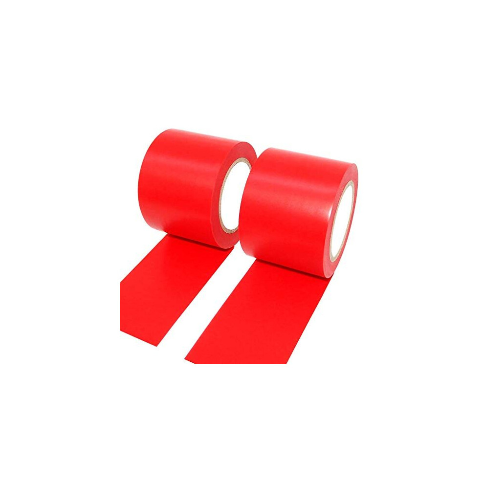 2 Roll 50Mm X 15M Electrical Insulation Tape Flame Retardant Pvc Waterproof Insulating Tape 2 Red 745678817672