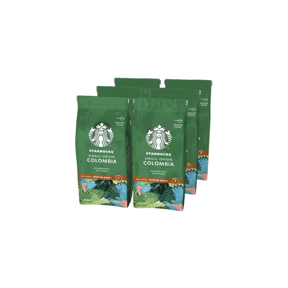 SingleOrigin Colombia Medium Roast Ground Coffee 200 g Pack of 6