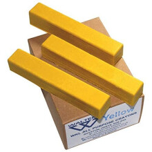 Walters WKL All Purpose Wax Crayons for Marking All Surfaces Box 12 Yellow