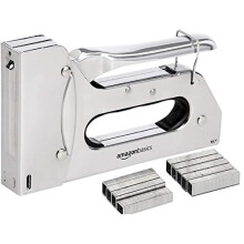 Heavy-Duty Staple Gun with 1000 Staples - Durable, Jam-Resistant Stapler for Upholstery, Carpentry & Home Repairs