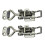 Adjustable Latch Buckle Cabinet Boxes Lever Handle Toggle Catch Latch Lock2 Pcs 2SRange97123mm 1