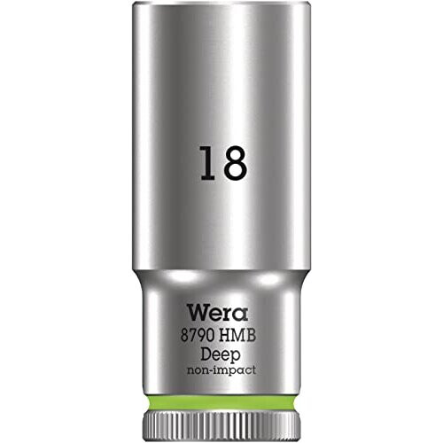 Wera 05004540001 8790 HMB Deep Socket Fluorescent Green 180 mm