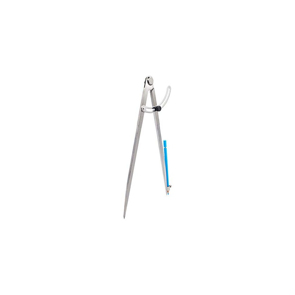 12 Inch Professional Woodworking Compass With Pencil Holder For Carpenter Lockable Wing Divider Leather Work Compass Scribe Geometry Drafting Compass 729920605521