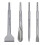 Chisel Set4Pcs SDS Plus Drill Bits Set Pointed Chisel Spade Chisel Flat Chisel and Groove Stone Chisel for Ceramics Floor iles Concrete 1