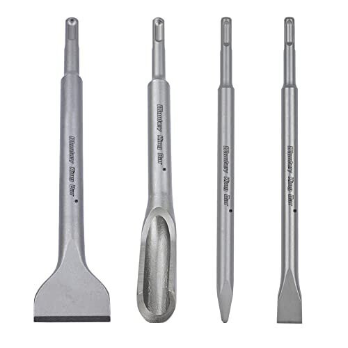Chisel Set4Pcs SDS Plus Drill Bits Set Pointed Chisel Spade Chisel Flat Chisel and Groove Stone Chisel for Ceramics Floor iles Concrete