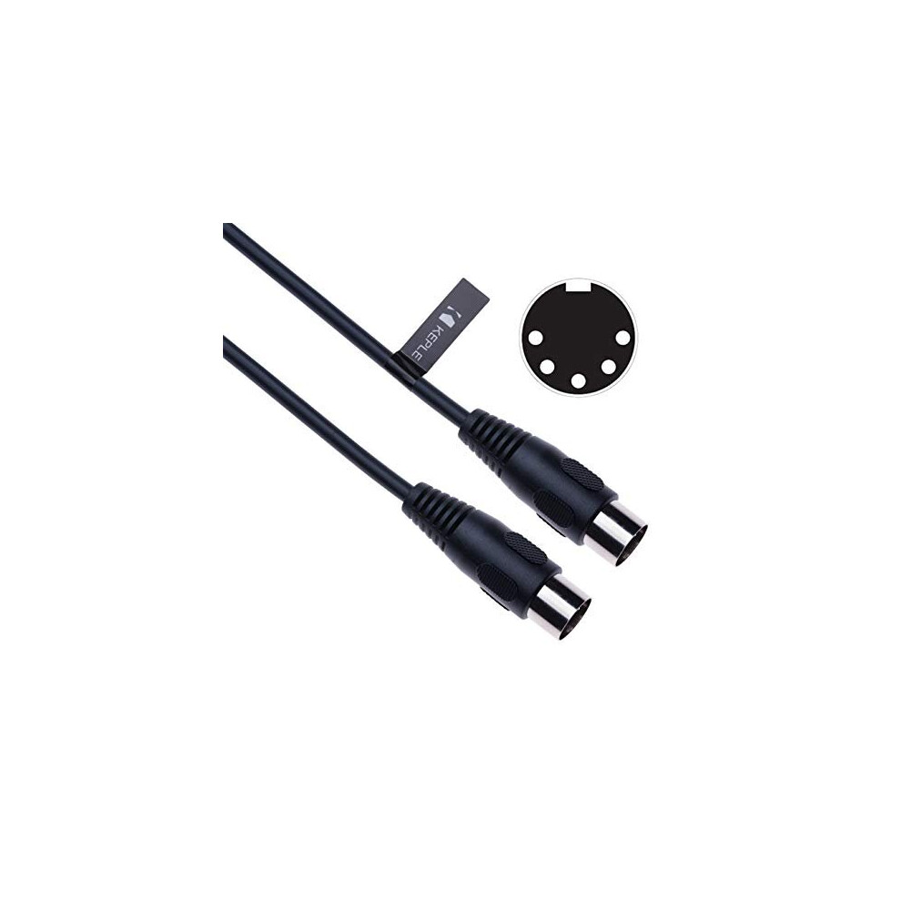 MIDI Cable 5Pin DIN Jack Plug Male to Male Audio Lead for MIDI Controller Synthesizer Piano Keyboard Sequencer Electronic drums Drum machine Effect