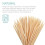 100x Bamboo Skewer Sticks Long Wooden Bamboo Skewers for Kebab Grill BBQ Fruit Chocolate Fountain Toasting Marshmallows 30 cm 4