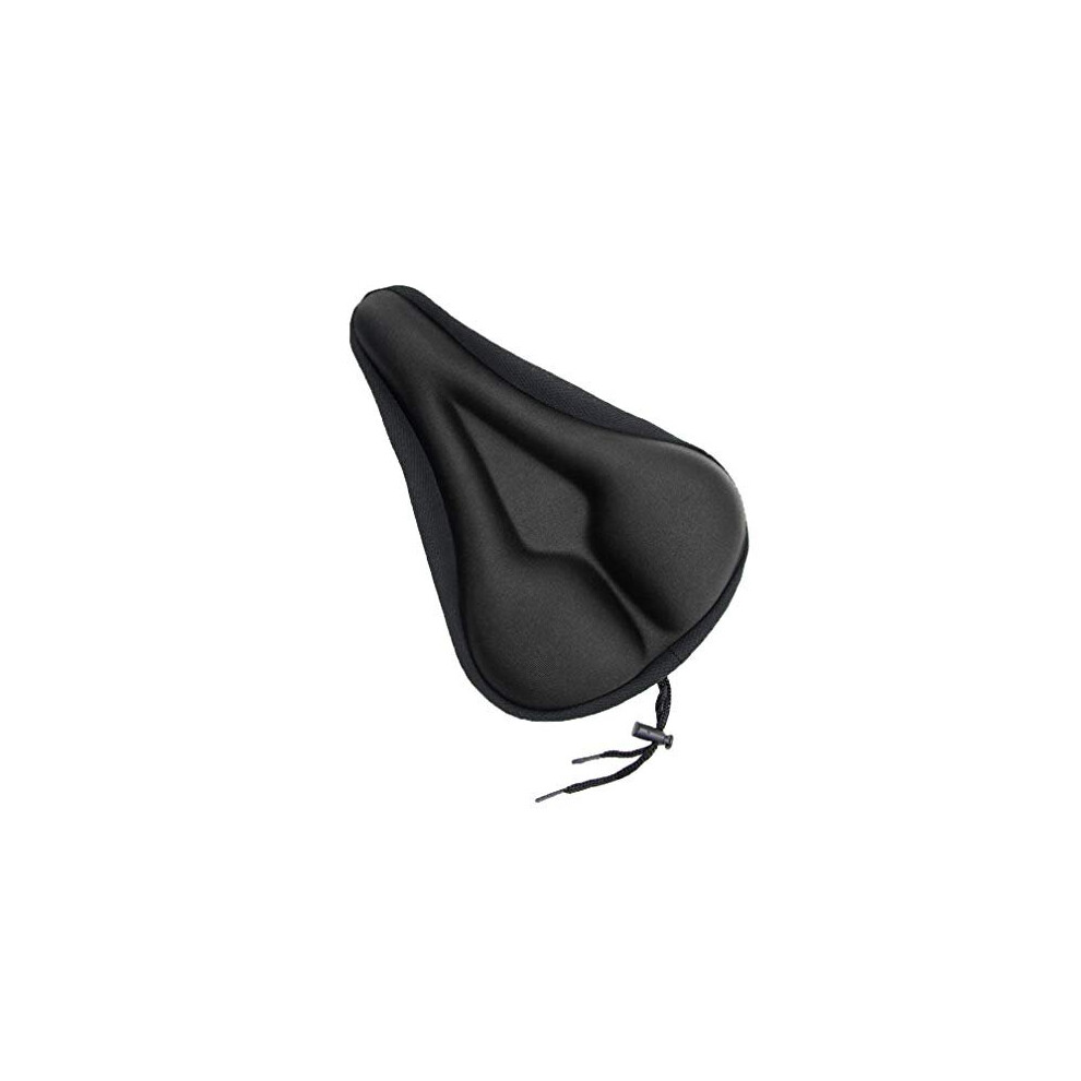 Black Gel Bike Seat Cover Extra Soft Saddle Cushion Bicycle Cycle Padded Seat Covers For Mountain Bikes And Road Bikes