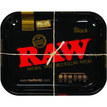 Large Black Limited Edition RAWthentic Rolling Tray 135 x 11
