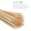 100x Bamboo Skewer Sticks Long Wooden Bamboo Skewers for Kebab Grill BBQ Fruit Chocolate Fountain Toasting Marshmallows 30 cm 5