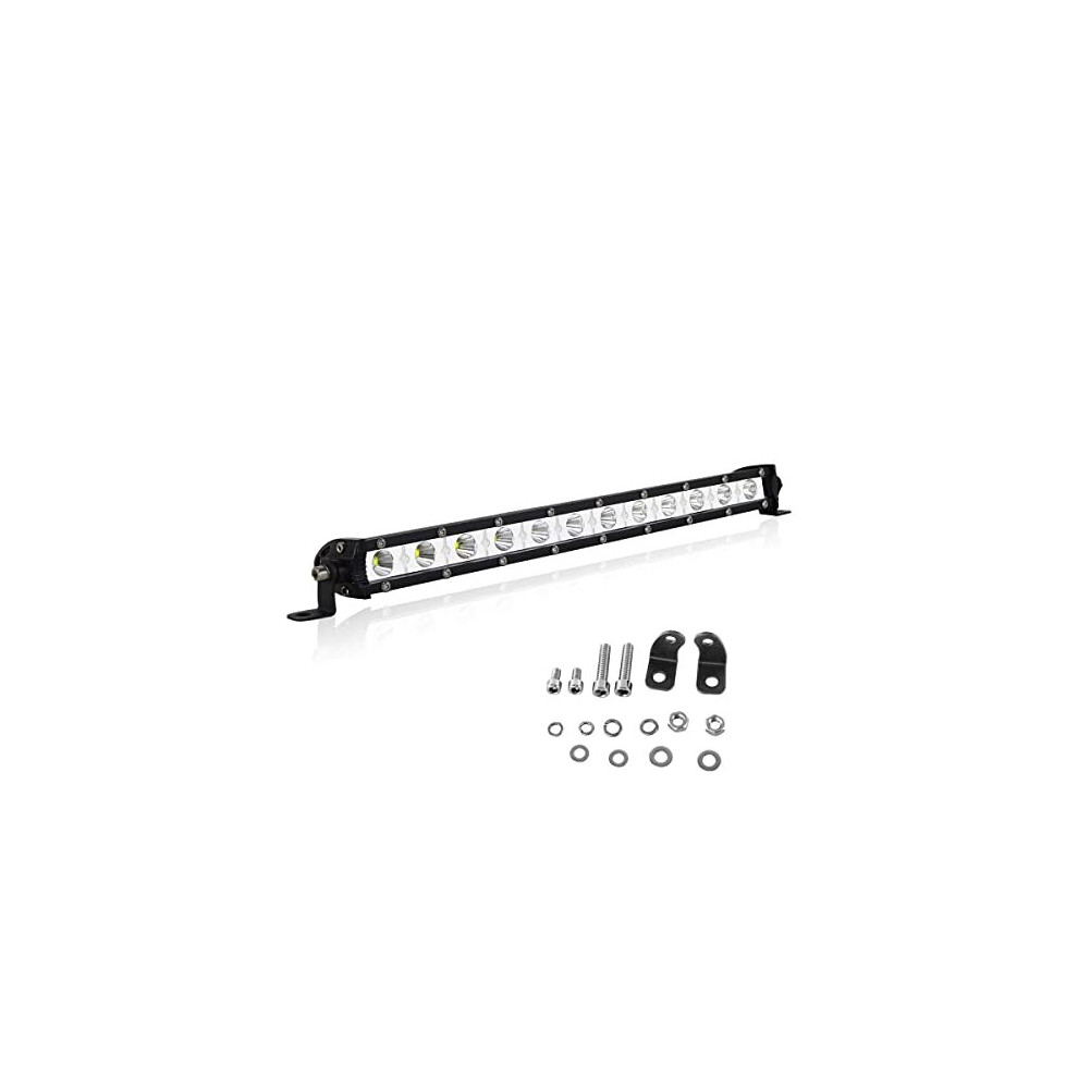13 Inch 60W Led Work Bar Single Row Led Bar Spot Beam Waterproof Fog Lamps Offroad Driving S For 4X4 Tractor Truck Boat Atv Utv Suv Light 634715375568