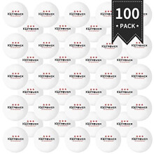 3Star Premium Quality Table Tennis D40 ABS Material Ping Pong Balls White Pack of 100