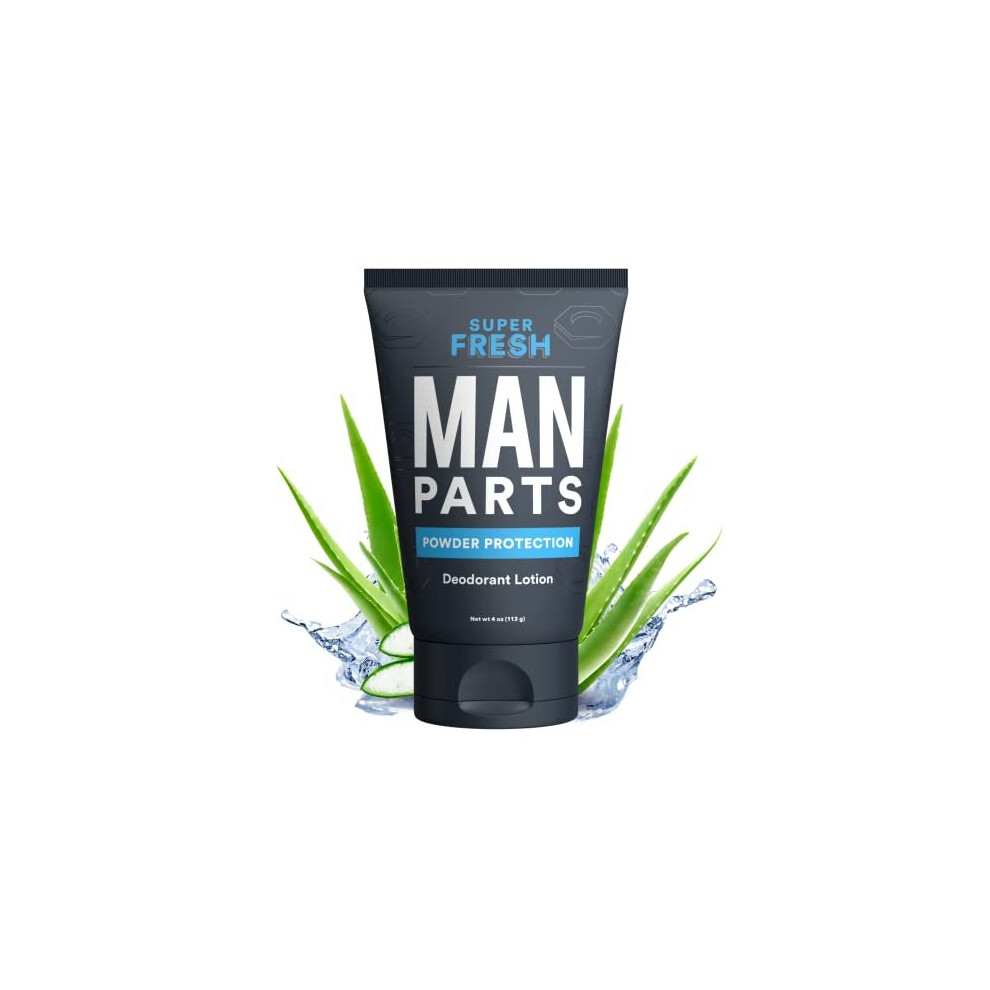 Sweatblock Super Fresh Ball Deodorant For Men Talc-Free Lotion-To-Powder Quick-Dry No Mess Groin, Ball & Butt, 4 Oz