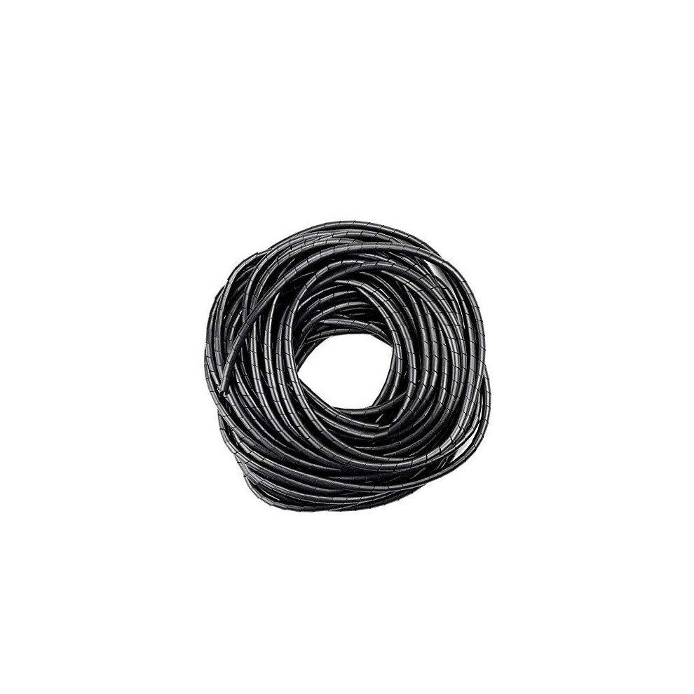 Gtiwung 4Mm X 25M Cable Tidy Wrap Cable Management System Cutable Flexible Cable Tidy Tube Spiral Cable Tidy Sleeves For Tv Wire Computer Cable On Home Or