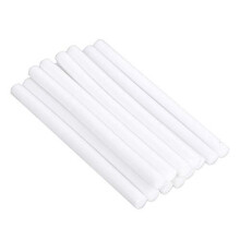 12 PCS Colored Hot Glue Sticks Mini Hot Melt Adhesive Glue Stick for DIY Art Craft 7 x 100mm White