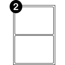 SmithPackaging A4 Self Adhesive Address Labels, 2 Labels Per Sheet, 100 Sheets, 199.6 x 143.5mm, 200 Labels
