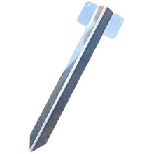 Pack of 10 x Timber Railway Sleeper Connecting Planters Retaining Walls Driveway Path Straight Edge Edging Bracket Heavy Duty British Galvanised Steel