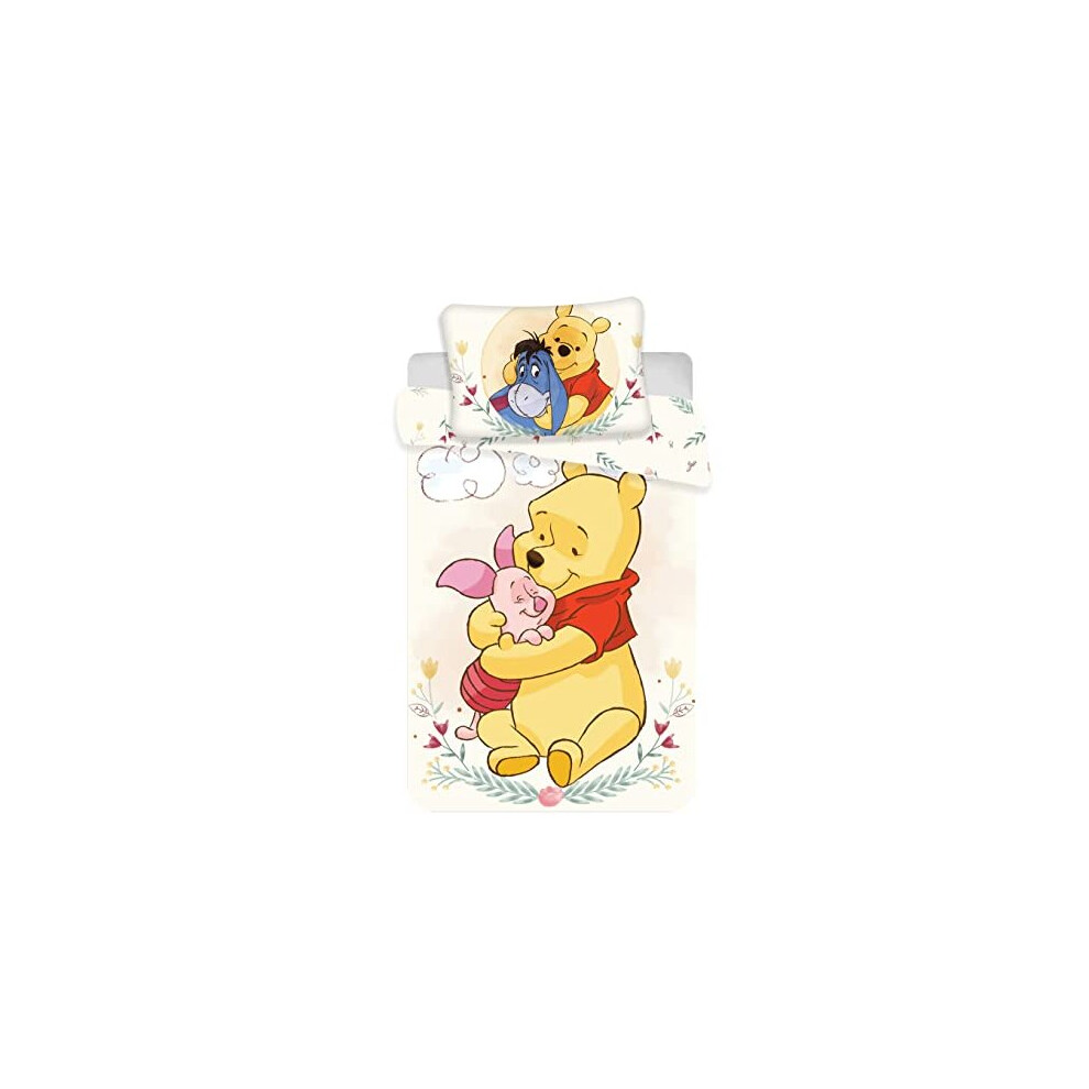 Winnie The Pooh Baby Bed Duvet Cover Set Cotton 100 X 135 Cm Winnie L'ourson