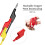 Stackable 4mm Banana Plug to Alligator Clips Test Leads Crocodile Test Clamps Cables for Multimeter Electrical Testing 5PCS 4