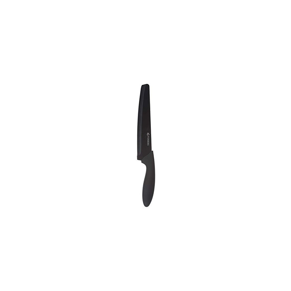 0305213 Assure 8 Chef Soft Grip Handle Safety Kitchen Knife with a 10 Year Guarantee Stainless Steel Black