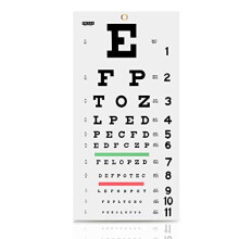 Eye Chart Snellen Eye Chart Wall Chart Eye Charts for Eye Exams 20 feet 11 X 22 in