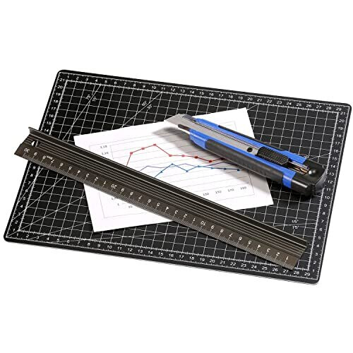 Self Healing DoubleSided Cutting Mat with Grid a4 1