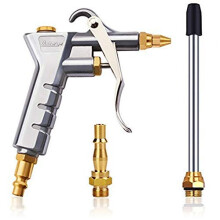 Air Blow Gun Air Compressor Duster with Extension Nozzle with 14 BSP British German High Pressure PistolGrip Connector Pneumatic Air Duster Cleaning
