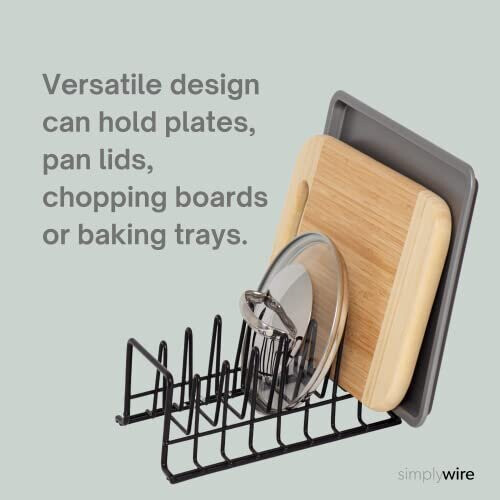 Plate RackDrainer Kitchen Cupboard Storage Organiser Black Small 2
