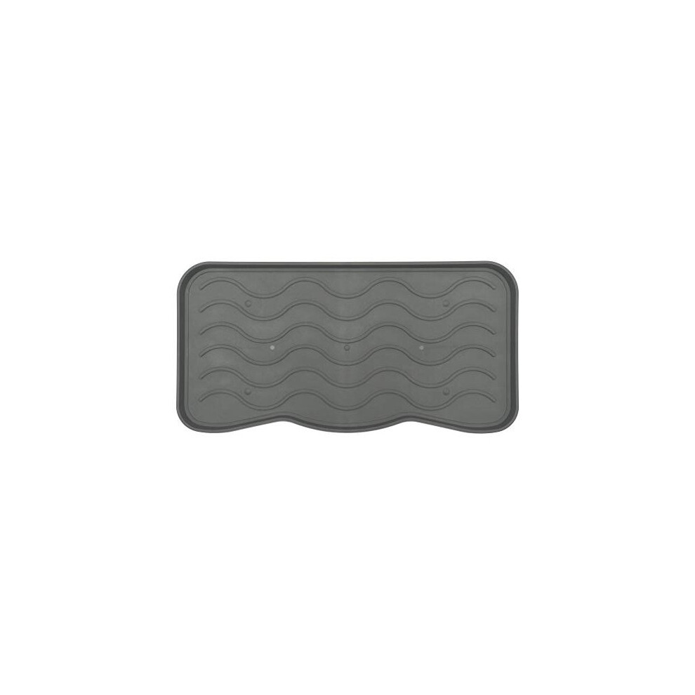 Nicoman Black Boot Shoe Tray Rack Mat Plain 1Pack