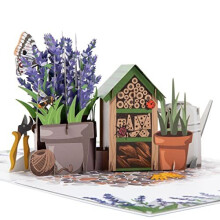 Lavender Pop Up Card Birthday Card For Her Mothers Day Card Fathers Days Card Easter Card Thank You Card Handmade