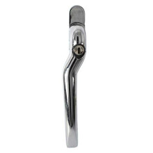 The Venetian Slimline Espag Window Handle in Polished Chrome Low Profile Design so can be Used Behind Window Blinds Left Hand