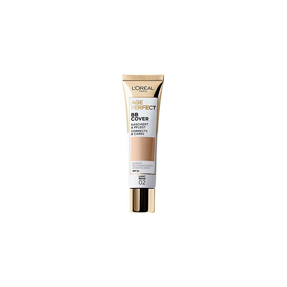 LOral Paris Age Perfect BB Cream 02 Light Beige Lightweight Infused With Hydrating Serum Vitamin B3 SPF 50