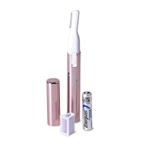 Ladies Precision Eyebrow Shaper Womens Eyebrows Trimming Rinseable Head BatteryOperated Trimmer for Women Painless Hair Removal Trim Intricate Areas