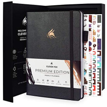 Clever Fox Planner Premium Edition  undatierter, luxuriser Wochen- und Monatsplaner zur Steigerung der Produktivitt und zum Erreichen Ihrer Ziele